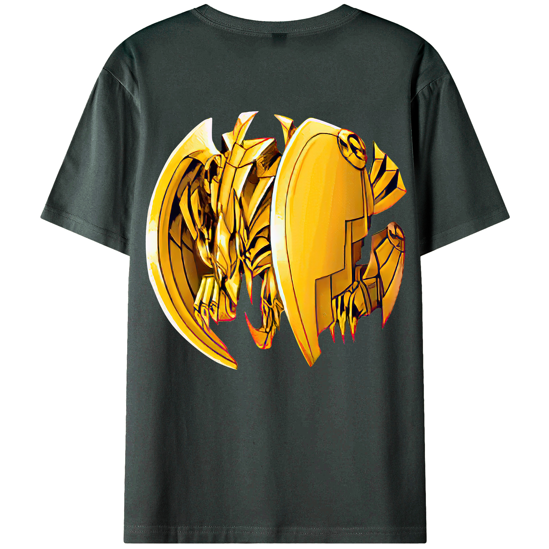 （画像用） 遊☆戯☆王 Yu-Gi-Oh! 綿100％ メンズ半袖Tシャツ（バックプリント） 通気性